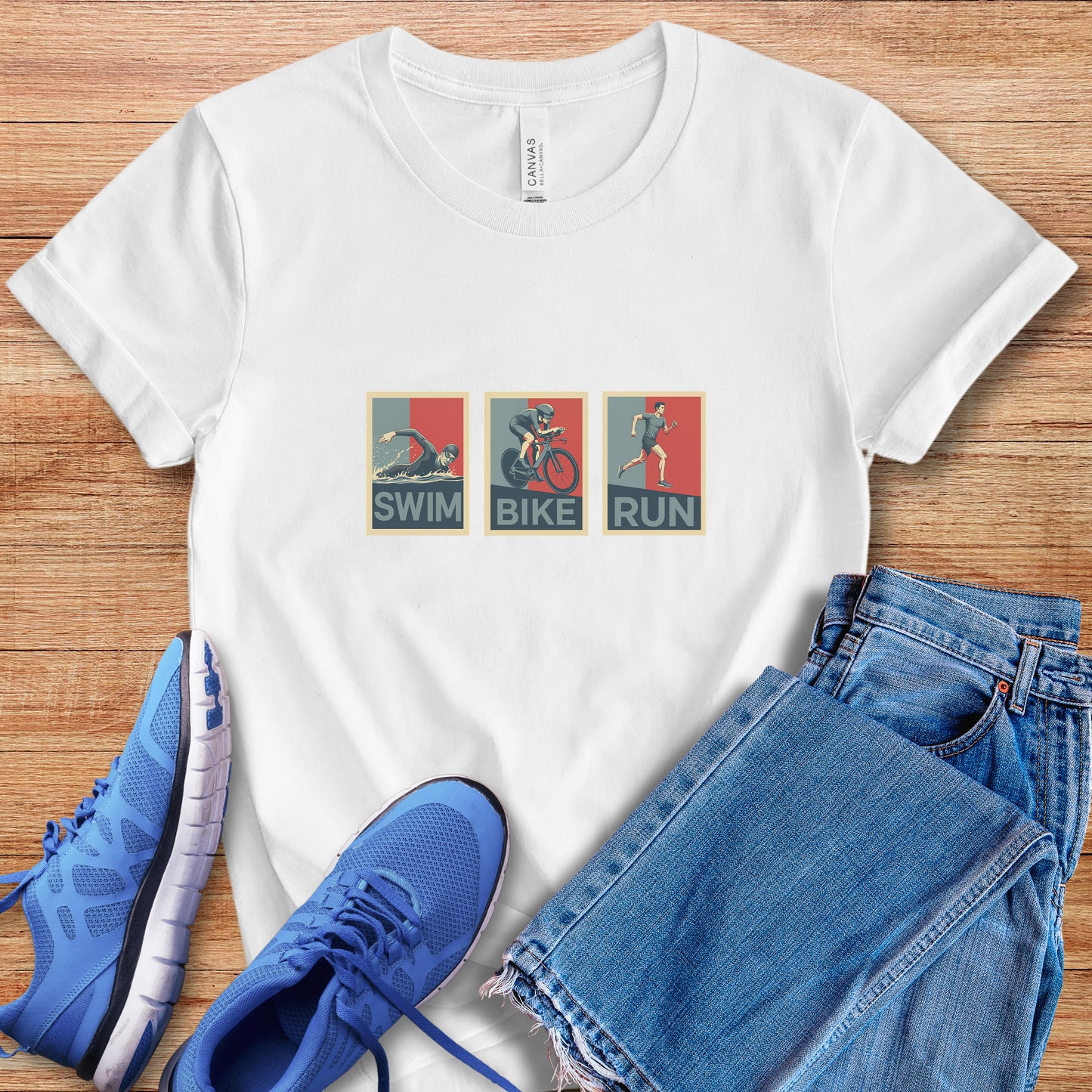 Swim Bike Run Male Tee