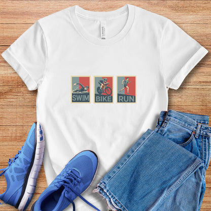 Swim Bike Run Male Tee