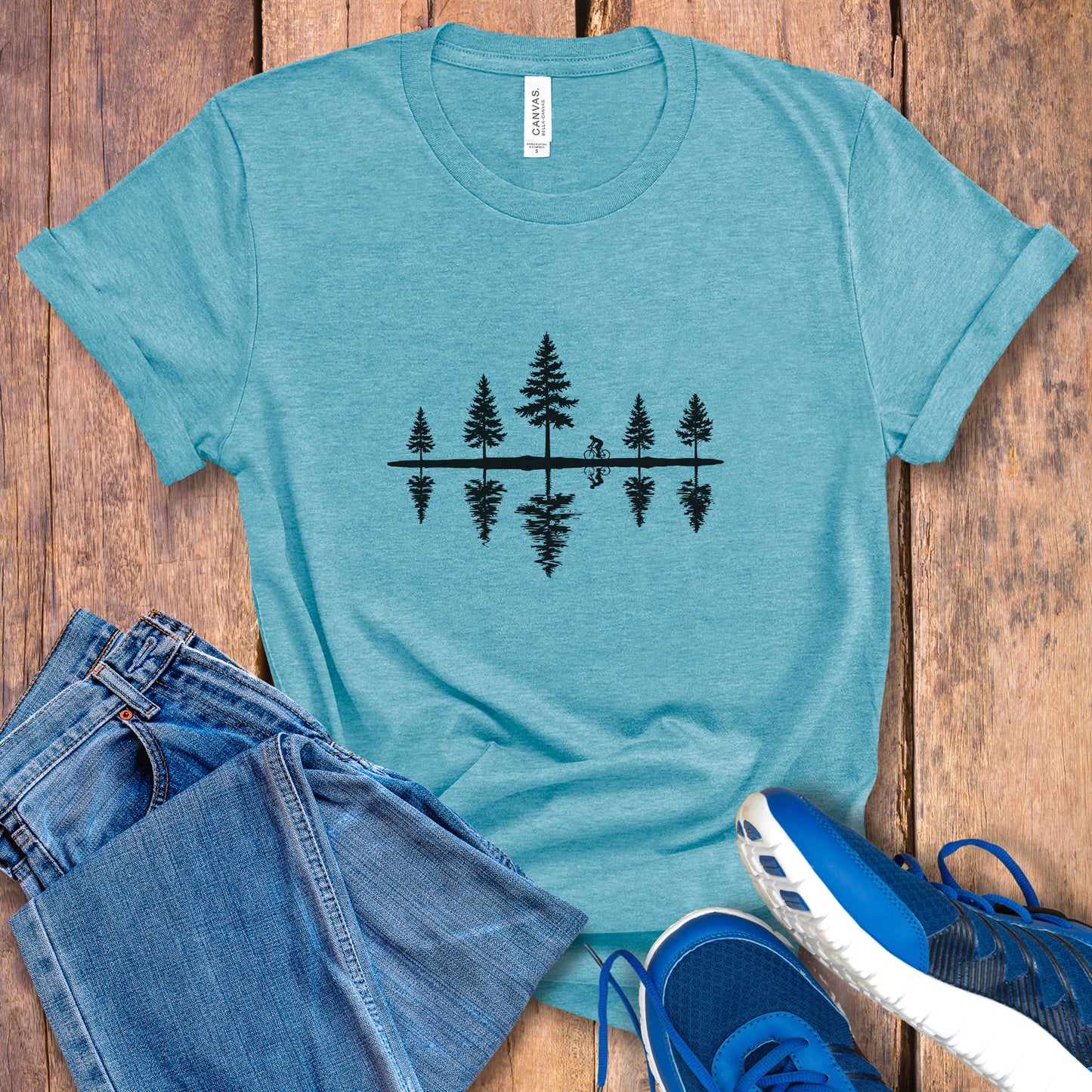 Pine Trees Reflection Tee
