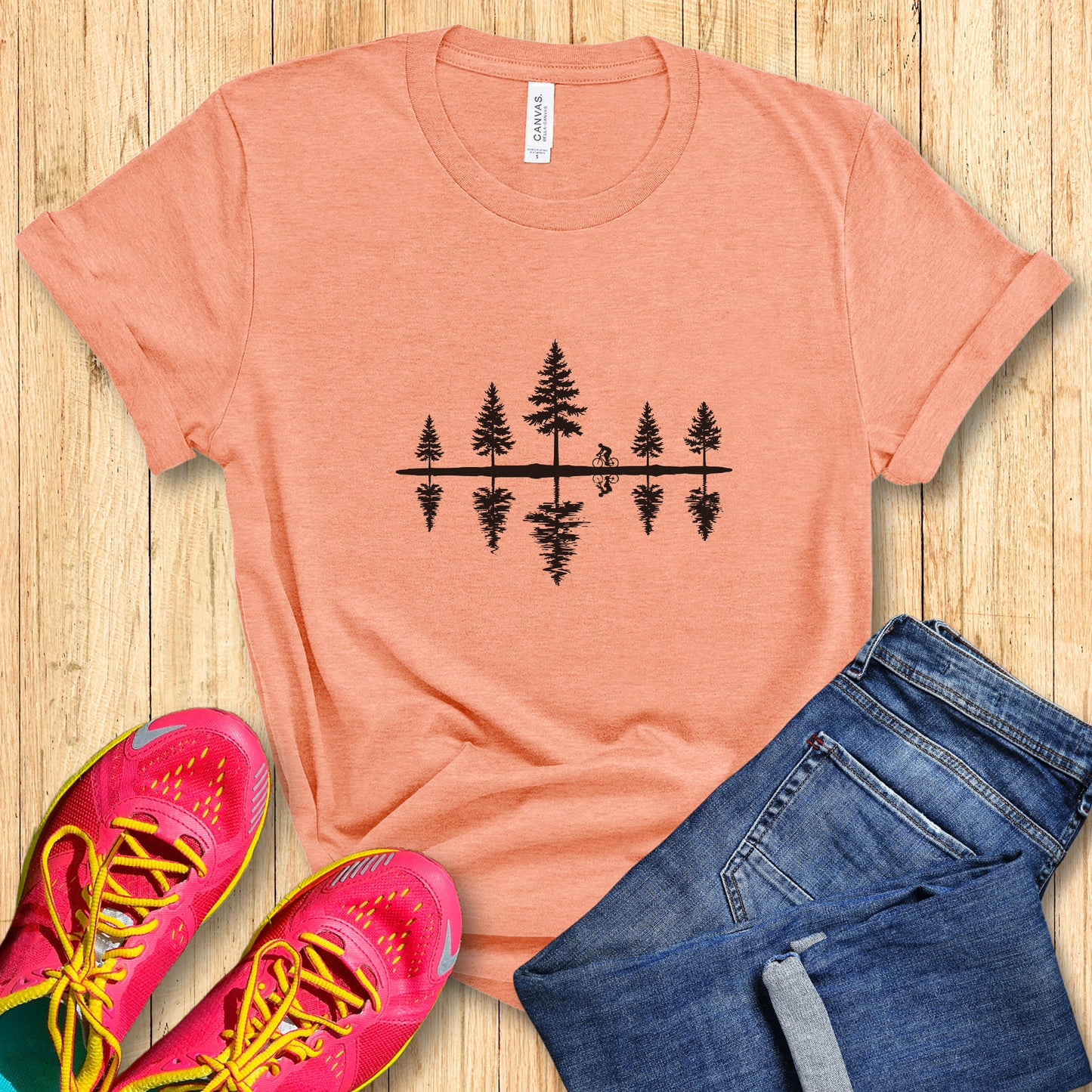 Pine Trees Reflection Tee