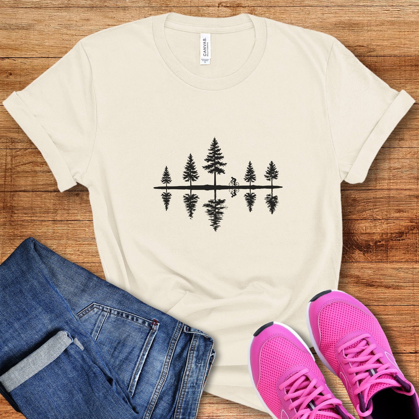 Pine Trees Reflection Tee