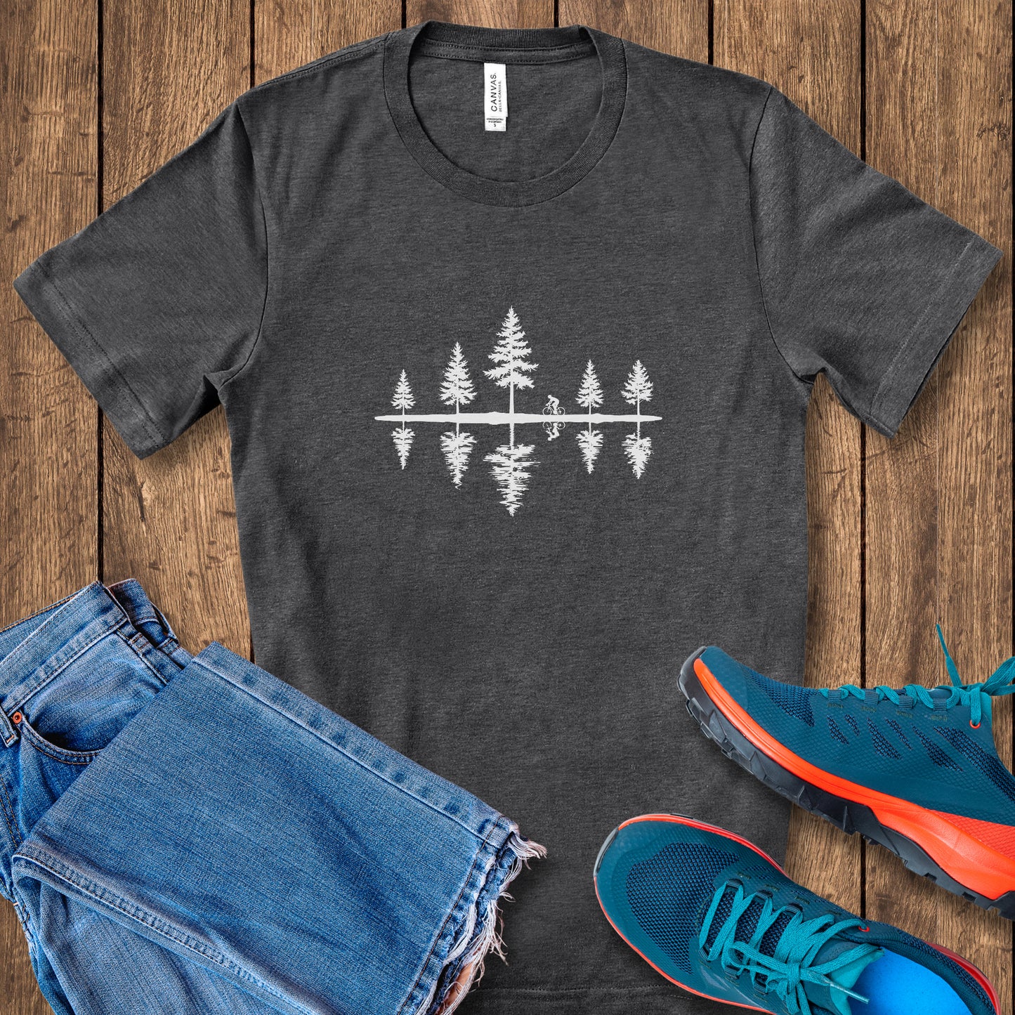 Pine Trees Reflection Tee