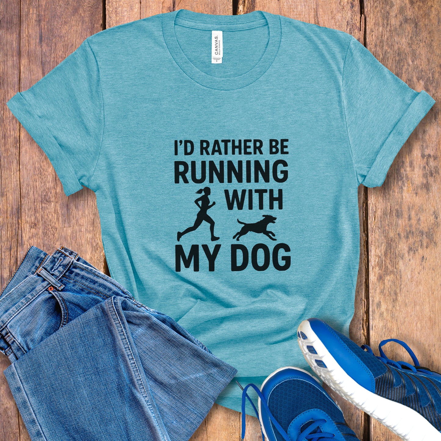 Running With Dog Female Tee