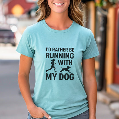 Running With Dog Female Tee