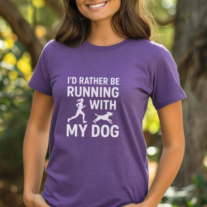 Running With Dog Female Tee