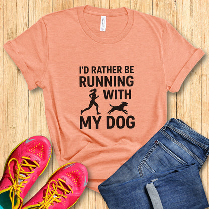 Running With Dog Female Tee