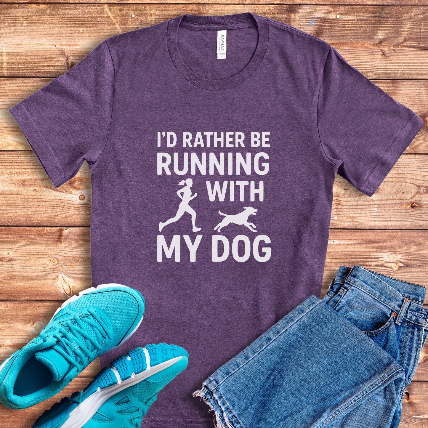 Running With Dog Female Tee