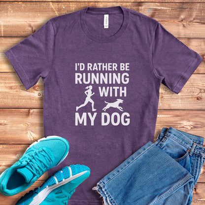 Running With Dog Female Tee
