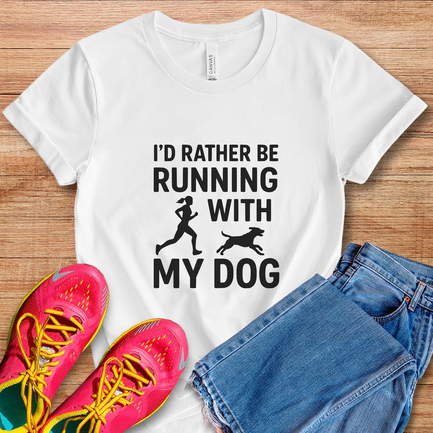 Running With Dog Female Tee