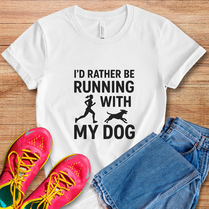 Running With Dog Female Tee