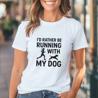 Running With Dog Female Tee