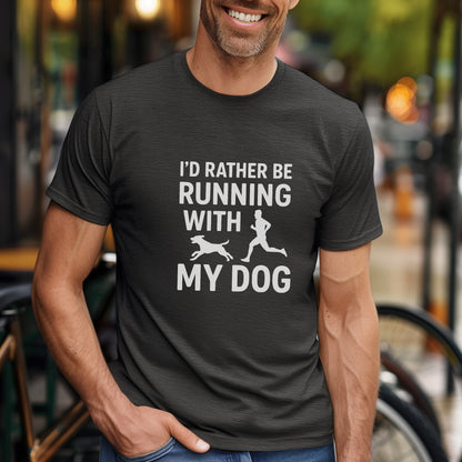 Running With Dog Male Tee