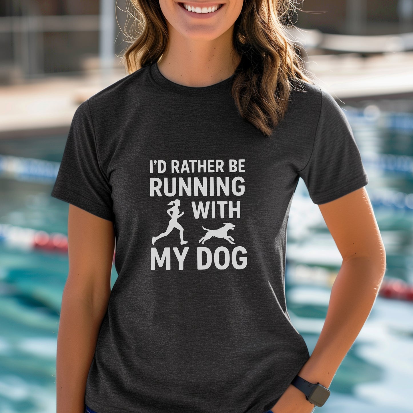Running With Dog Female Tee