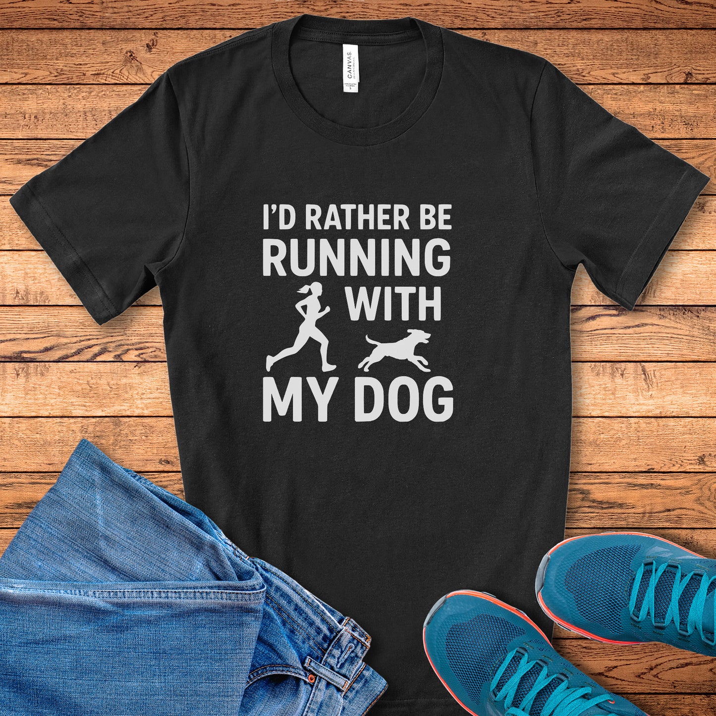 Running With Dog Female Tee