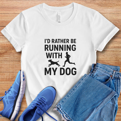 Running With Dog Male Tee