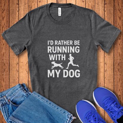 Running With Dog Male Tee
