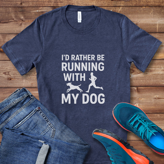 Running With Dog Male Tee