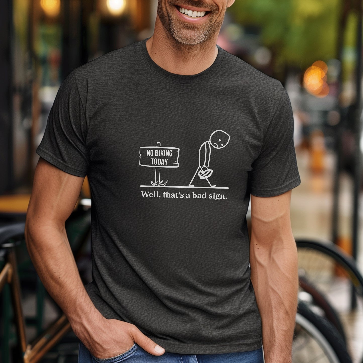 Biking Bad Sign Tee