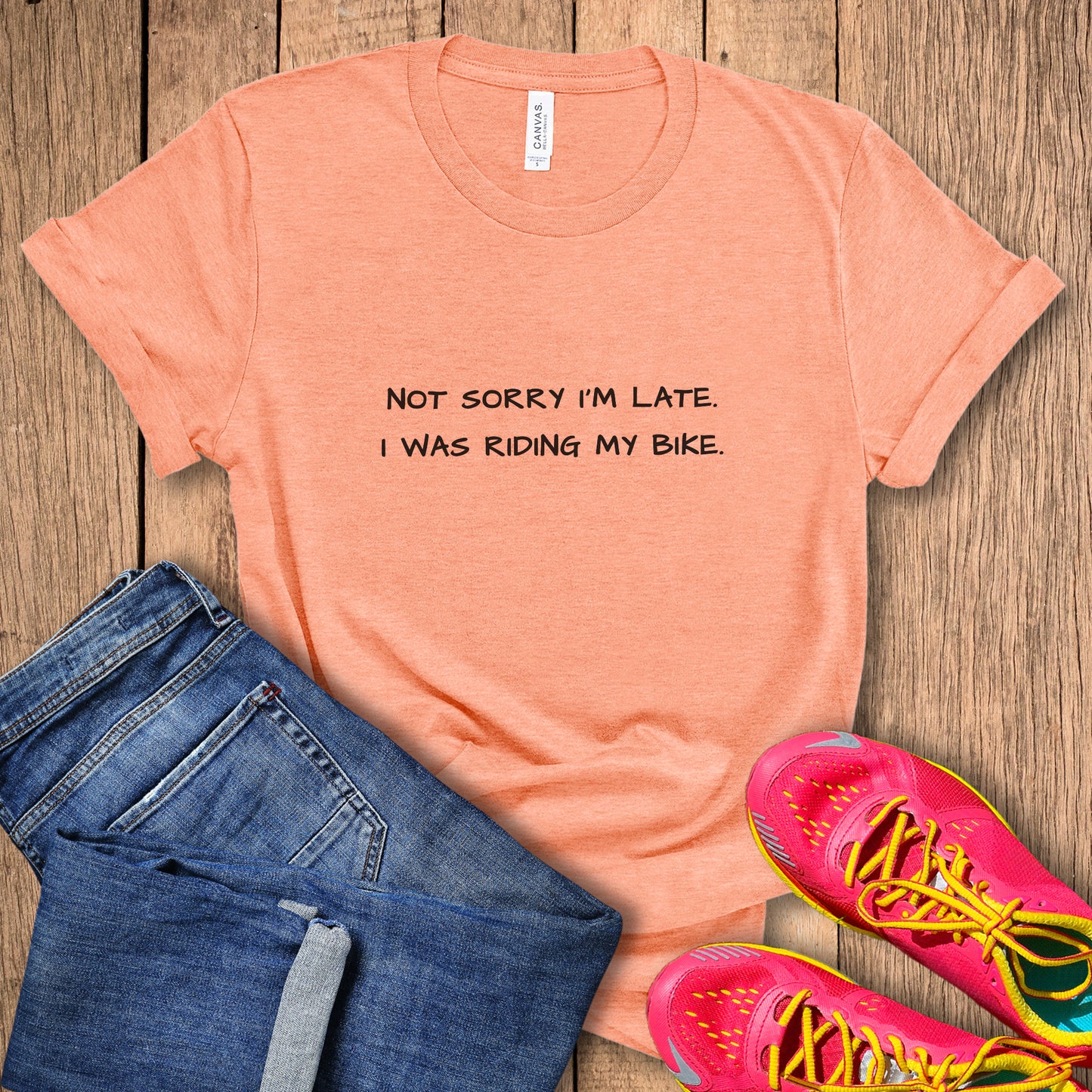 Not Sorry Biking Tee