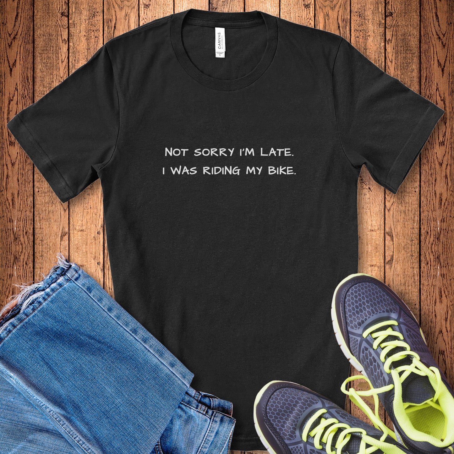 Not Sorry Biking Tee