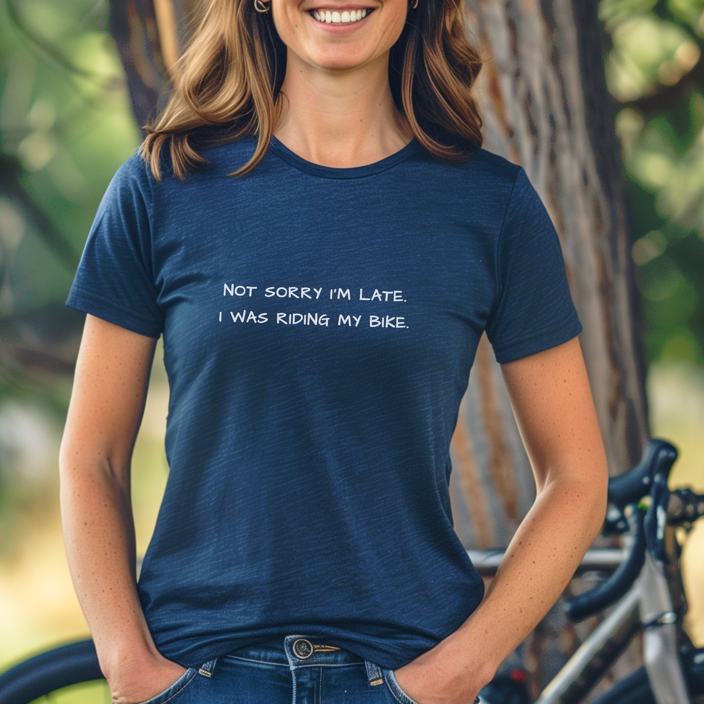 Not Sorry Biking Tee