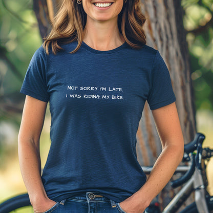 Not Sorry Biking Tee