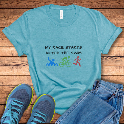 My Race Starts Tee