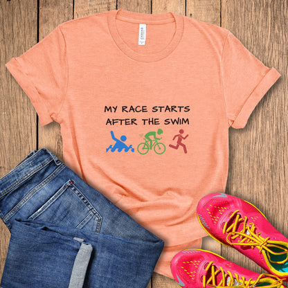 My Race Starts Tee