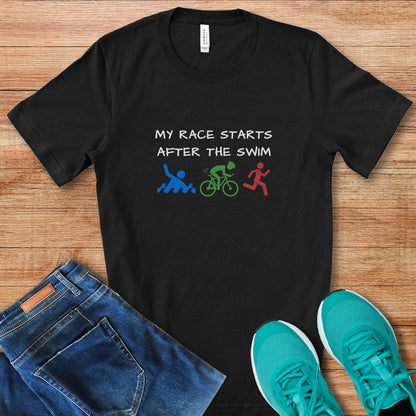 My Race Starts Tee