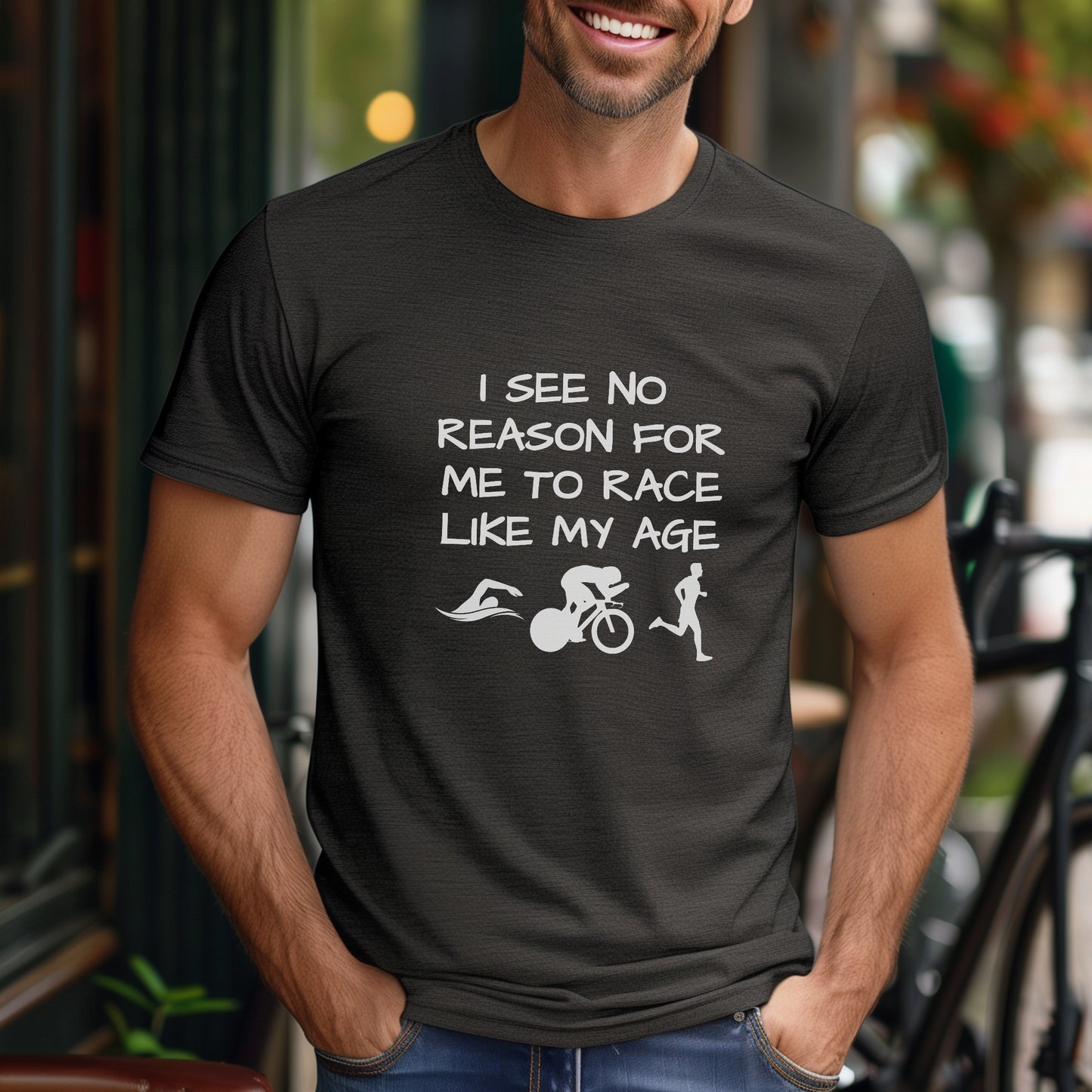 Race My Age B&W Tee