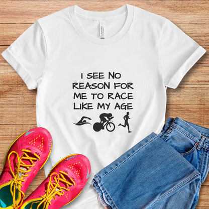 Race My Age B&W Tee