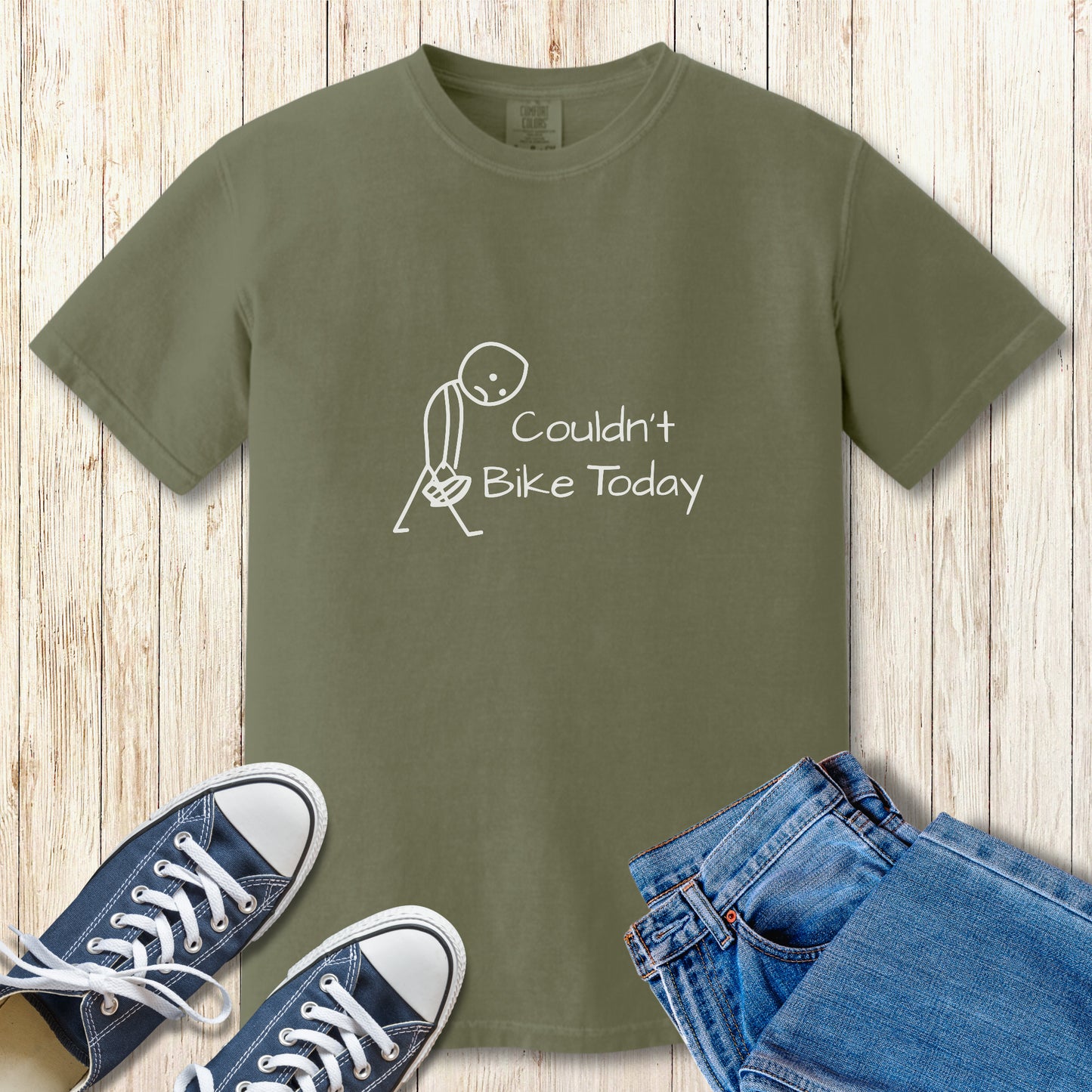 Couldn't Bike Today CC tee