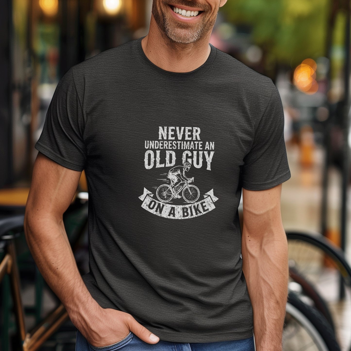 Old Guy On A Bike Tee