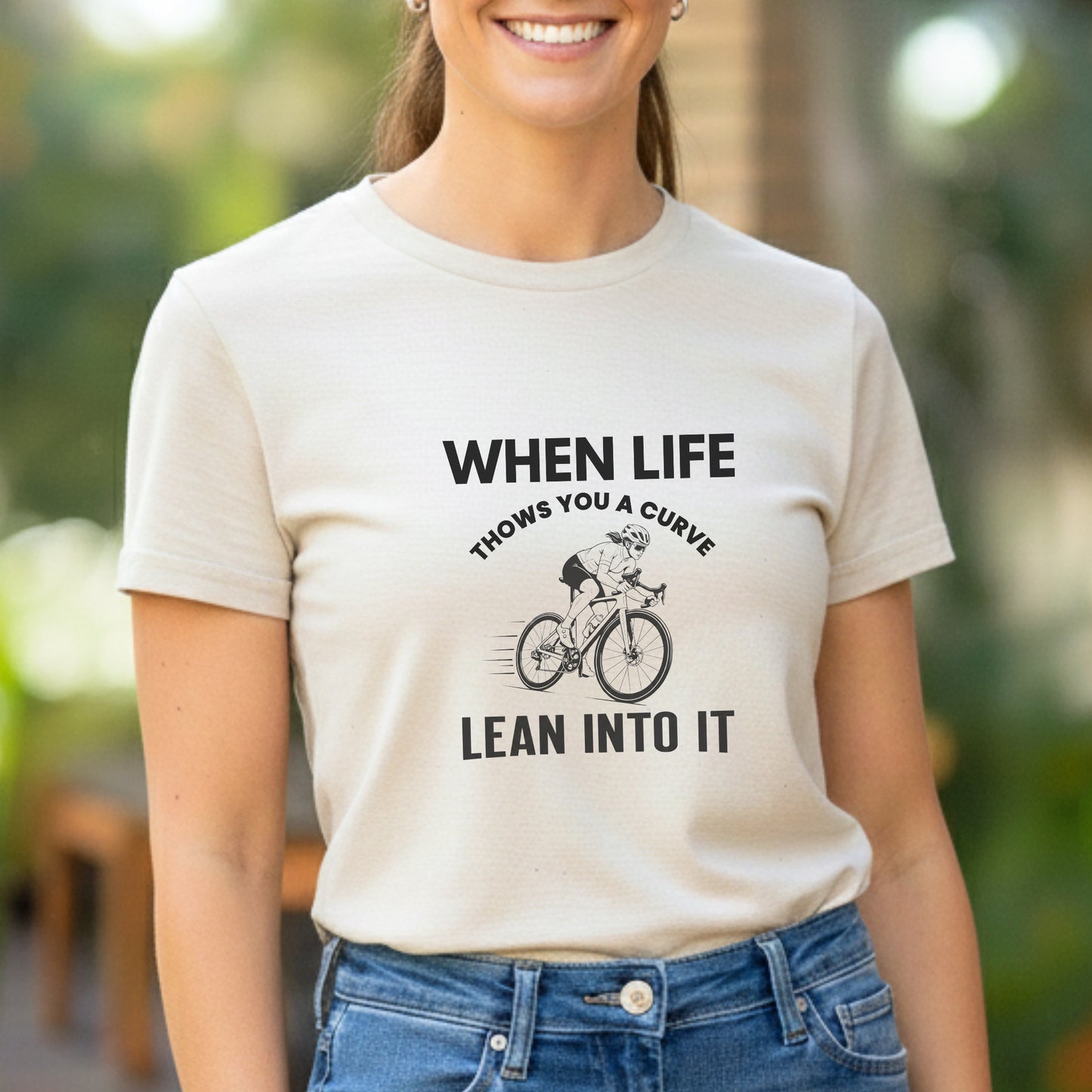 Lean Into It Female Tee