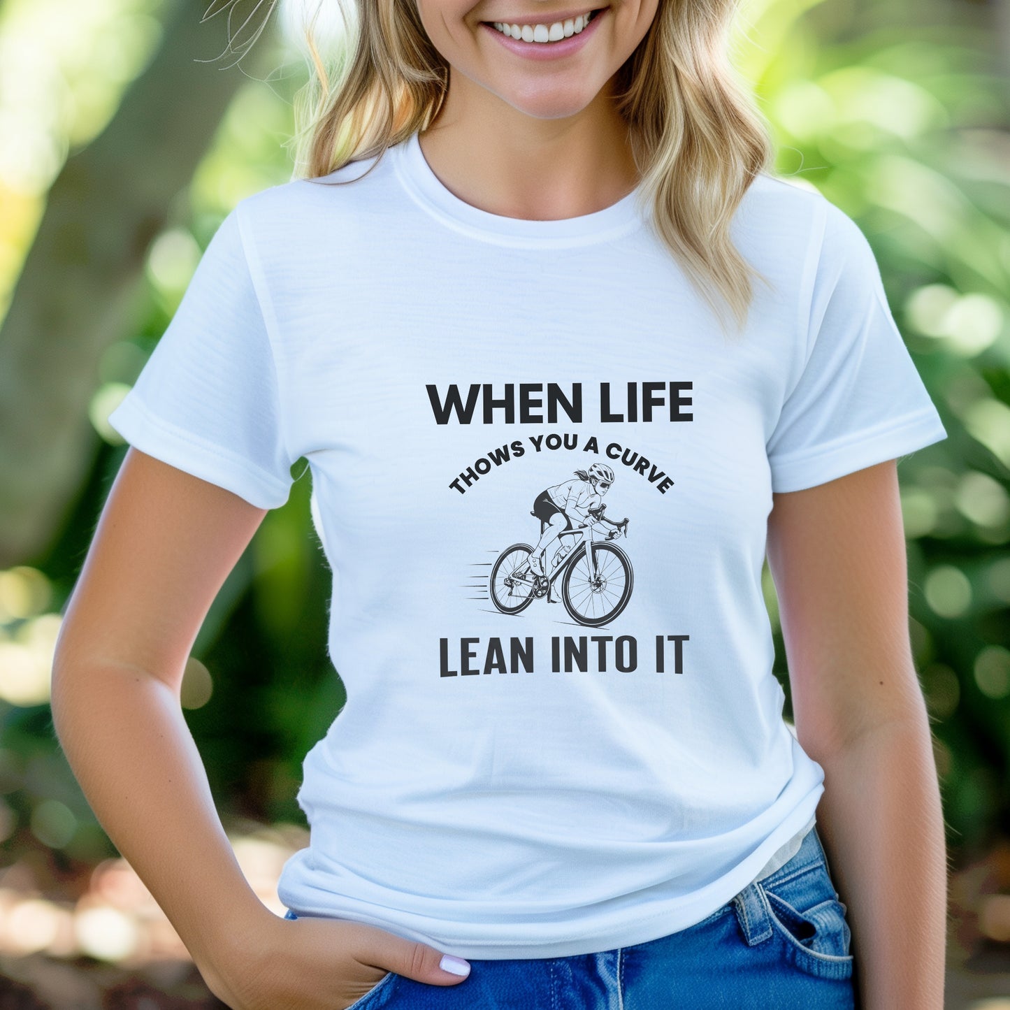 Lean Into It Female Tee