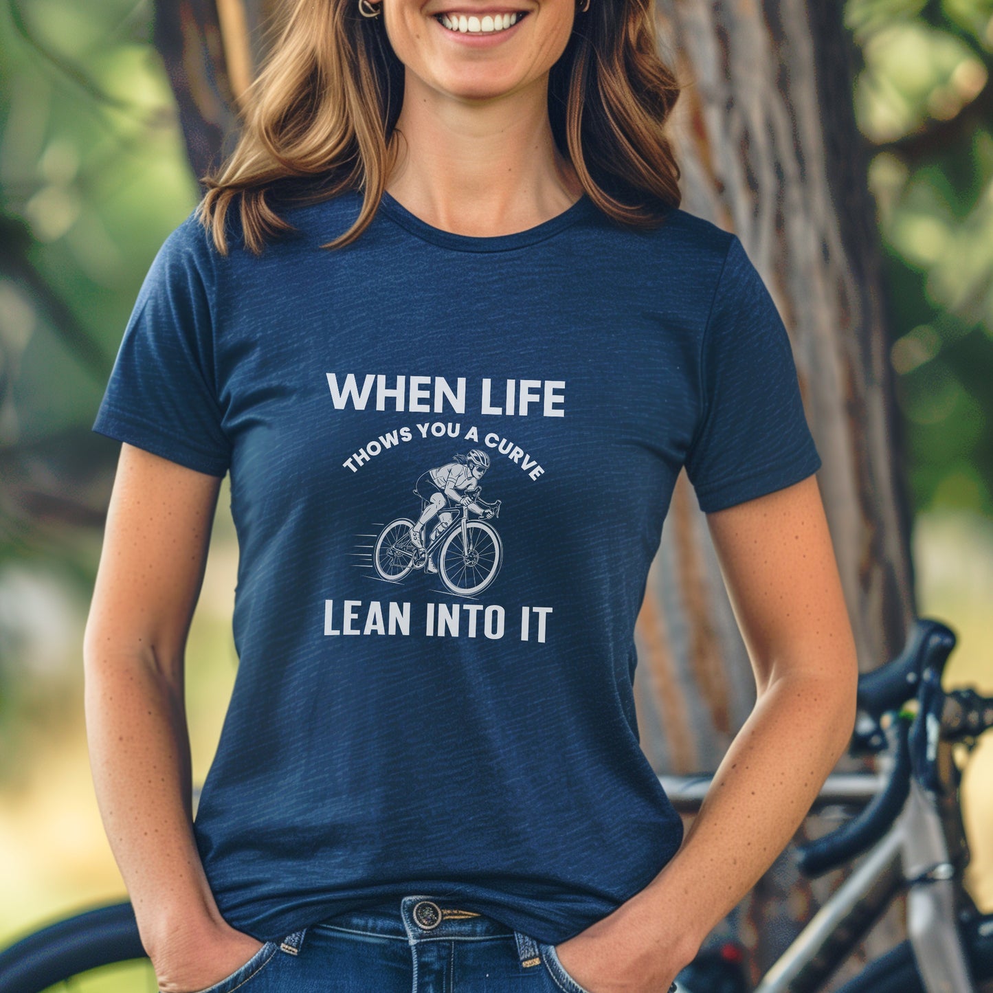 Lean Into It Female Tee