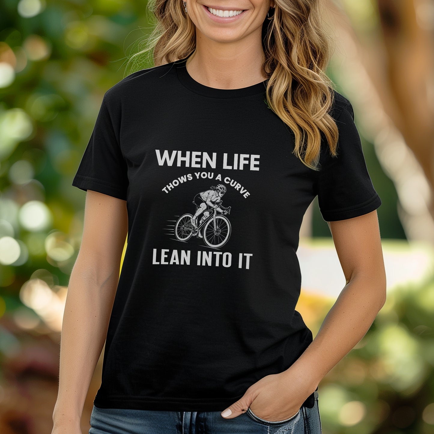 Lean Into It Female Tee