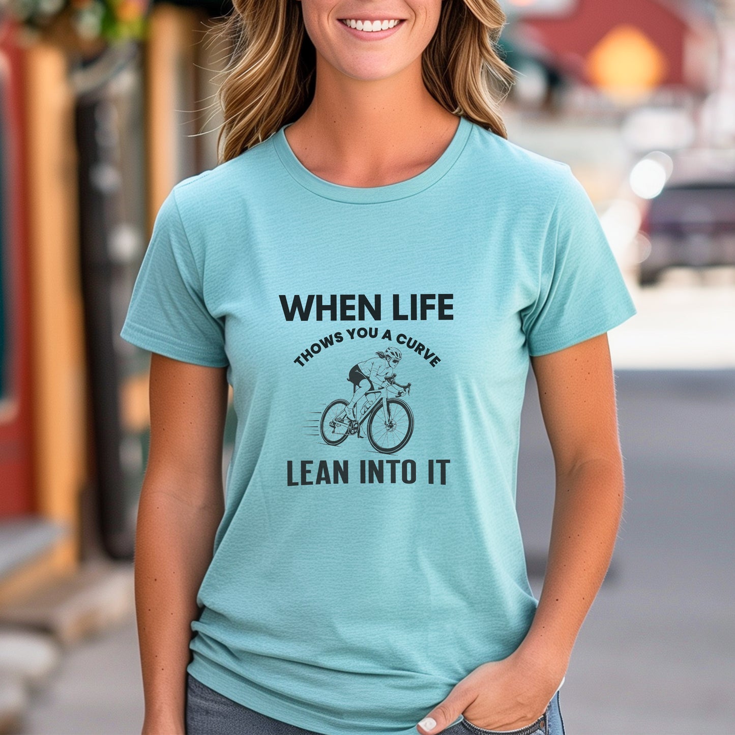 Lean Into It Female Tee