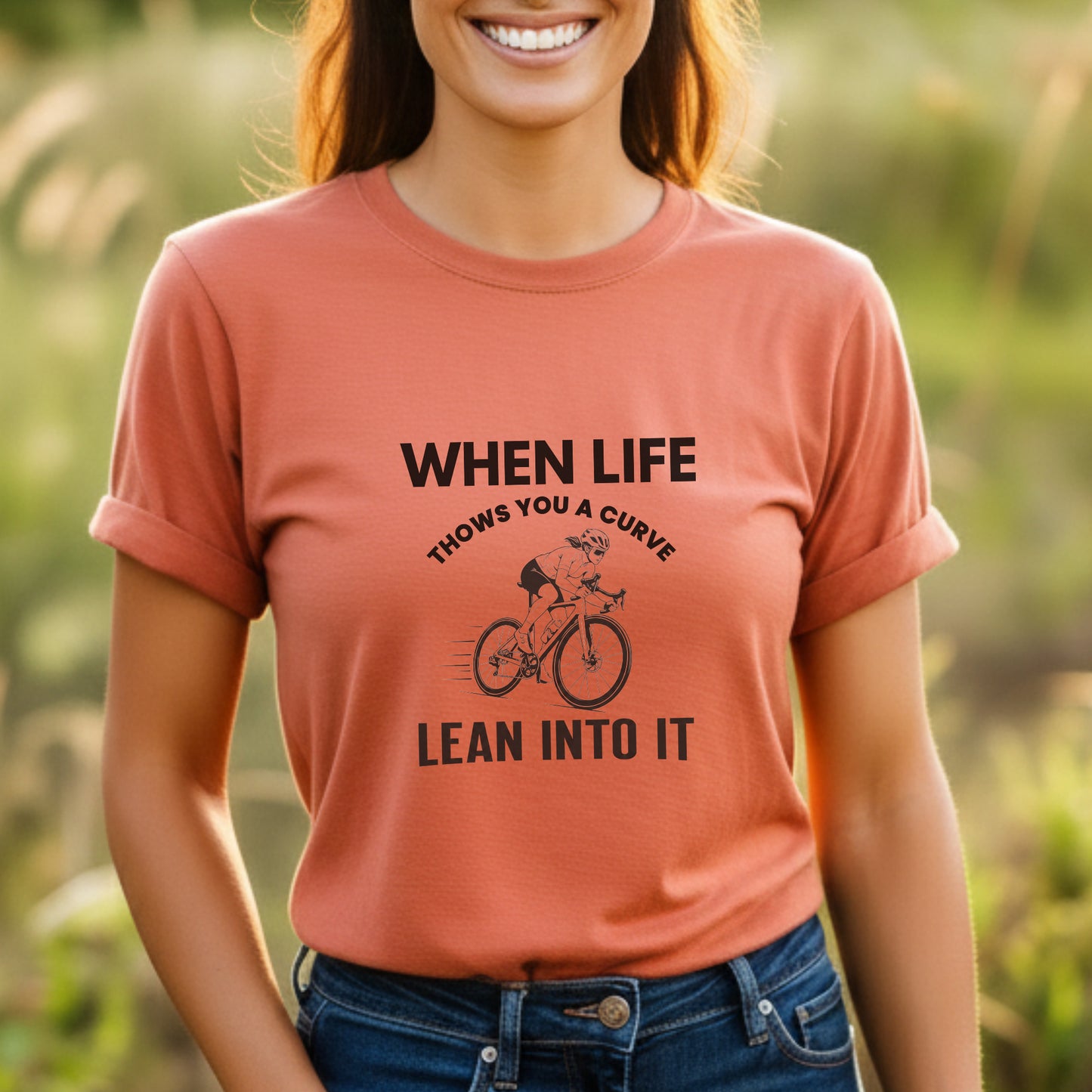Lean Into It Female Tee