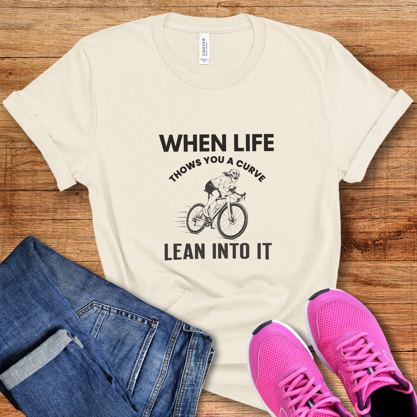 Lean Into It Female Tee