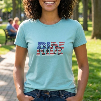 RIDE US Flag MTB Tee