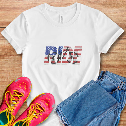 RIDE US Flag MTB Tee