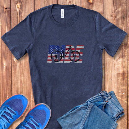 RIDE US Flag MTB Tee