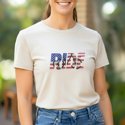RIDE US Flag MTB Tee