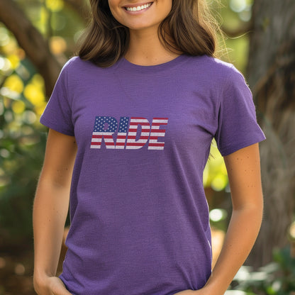 RIDE US Flag Tee