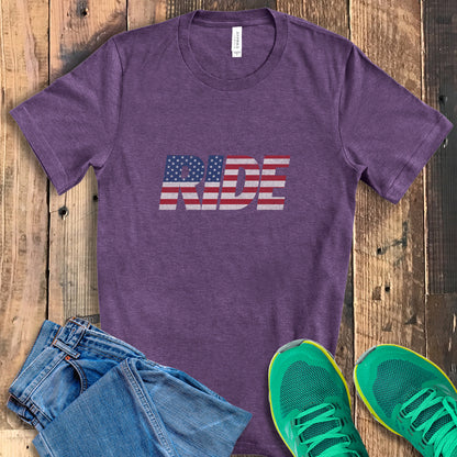 RIDE US Flag Tee