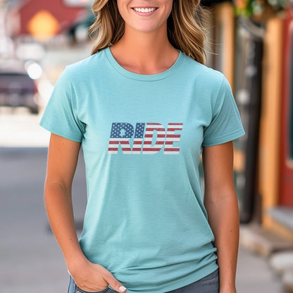 RIDE US Flag Tee