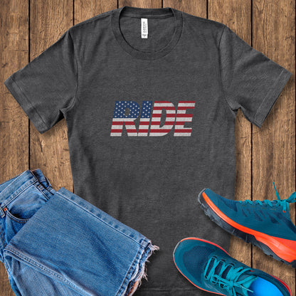 RIDE US Flag Tee