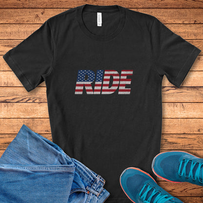 RIDE US Flag Tee