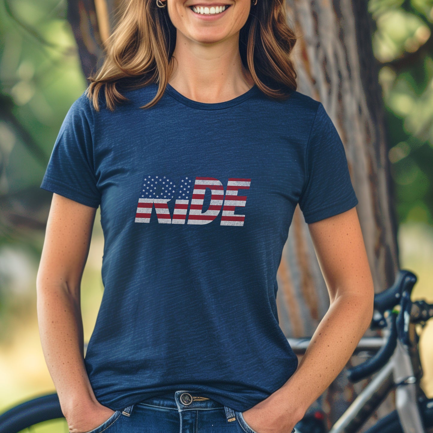 RIDE US Flag Tee